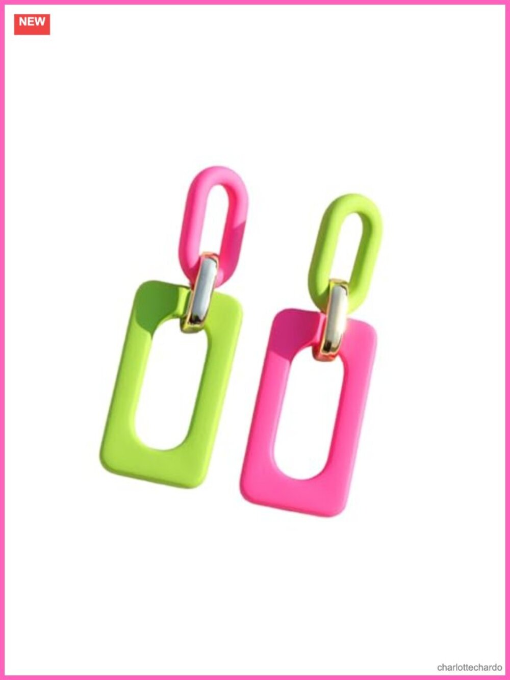 Geometric Acrylic Drop Earrings Lightweight Statement Retro Party Jewelry